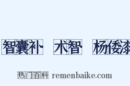 智囊补·术智·杨倭漆是什么意思的图片